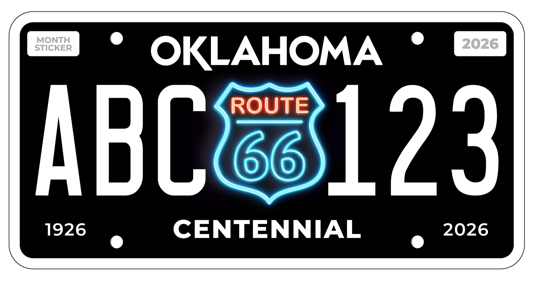 Specialty License Plates — Oklahoma Route 66 Association